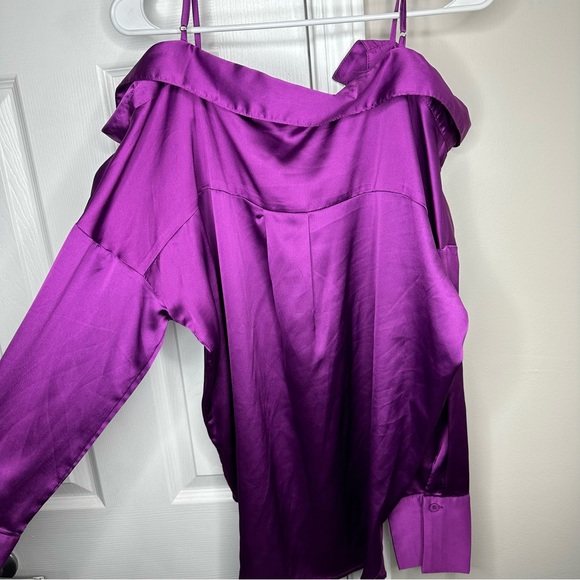OVER THE SHOULDER PURPLE SHIRT - Picture 2 of 2